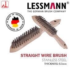 Lessmann Wire Brush SS 4 Row Stainless Steel Wires