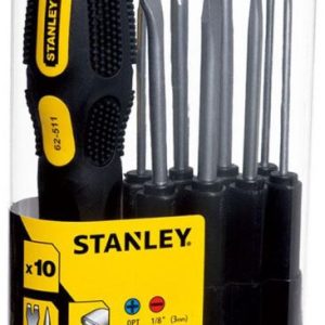 Stanley 10pc Interchangeable Screw Driver Set STHT62511-8